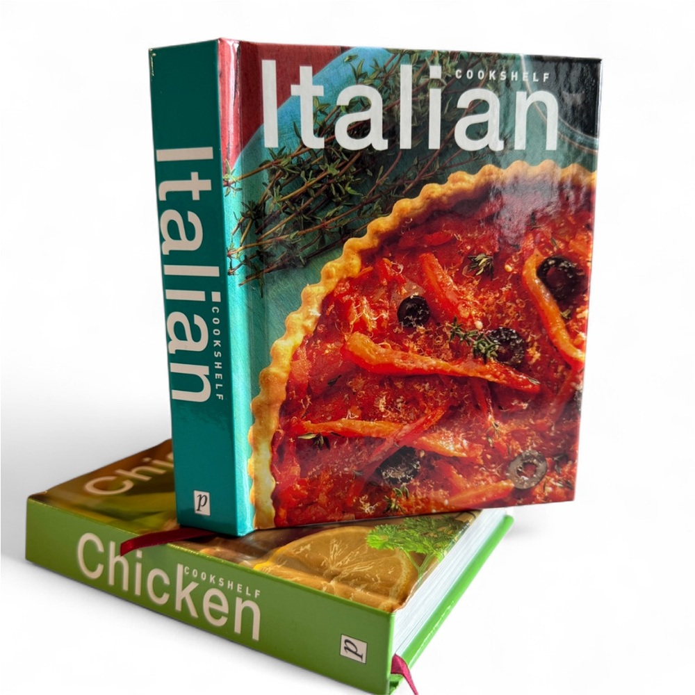 Mini Cookshelf Italian and Chicken Cookbook Set Cottage Decor - Picture 13 of 17